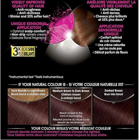 Garnier Olia Permanent Oil Powered Hair Color, 5.15 Iced Chocolate Brown - Picture 3 of 7